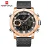 NAVIFORCE NF9172 Men Watch Quartz Digital Male Clock Military Sport Stainless Steel Top Brand Luxury Man Wristwatch